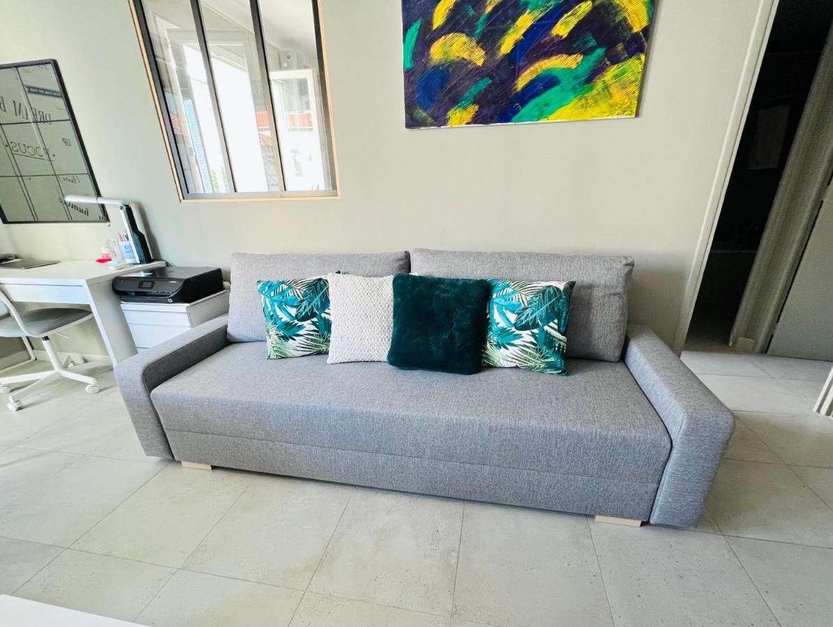 Nice West Cosy Flat Balcony, Near Airport, Train, Beach, Public Transport, Supermarket, Comfortable And Well Equipped Appartement Buitenkant foto
